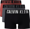 CALVIN KLEIN Erkek Marka Logolu Elastik Bantlı Günlük Kullanıma Uygun Siyah-Gri-Kırmızı Boxer 000NB3775A 2QQ