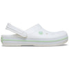CROCS Unisex White/Serene Green Terlik 11016 1YL