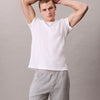CALVIN KLEIN Erkek Lı Nem Emici Kumaşlı BEYAZ T-Shirt 000NM2748E 2Y8