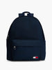 TOMMY HILFIGER Erkek Mikrofiber Kumaşlı Ayarlanabilir Sırt Askısı Dolgusuz Astarsız Lacivert Sırt Çantası AM0AM13726 C1G