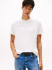 TOMMY HILFIGER Erkek Beyaz T-Shirt DM0DM20744 0K5
