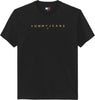 TOMMY HILFIGER Erkek Lı Siyah T-Shirt DM0DM20744 SEV