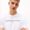 TOMMY HILFIGER Erkek Beyaz T-Shirt DM0DM20744 YBR