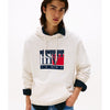 TOMMY HILFIGER Erkek Marka Logolu Kapüşonlu Şık Görünüşlü Bbeyazz Sweatshirt DM0DM22092 YBH