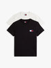 TOMMY HILFIGER Erkek Siyah-Beyaz T-Shirt DM0DM22143 0XM