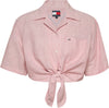 TOMMY HILFIGER TJW CRP LINEN SS SHIRT T-SHIRT