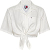 TOMMY HILFIGER TJW CRP LINEN SS SHIRT T-SHIRT