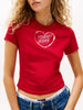 TOMMY HILFIGER Kadın Kırmızı T-Shirt DW0DW21390 XLE