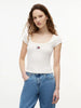 Tommy Hilfiger Beyaz Kadın T-Shirt