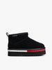 TOMMY HILFIGER Kadın Marka Logolu Platform Topuıklu Eva Tabanlı Geri Dönüştürülmüş Polyster Astarlı Şık Görünüşlü Siyah Bot & Bootie EN0EN02841 BDS