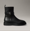 CALVIN KLEIN Kadın Marka Logolu Şık Görünüşlü Deri  Gündelik Kullanıma Uygun Siyah Bot & Bootie HW0HW02663 BEH