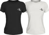 Calvin Klein 2-Pack Monologo Slim Tee T-Shirt