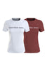 Calvin Klein Institutional Logo 2'Li Kadın T-Shirt