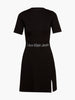 CALVIN KLEIN TAPE MILANO SHORT SLEEVE DRESS