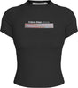 Calvin Klein DIFFUSED BOX FITTED TEE Kadın T-Shirt