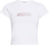 Calvin Klein DIFFUSED BOX FITTED TEE Kadın T-Shirt