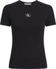CALVIN KLEIN WOVEN LABEL RIB BABY TEE T-Shirt