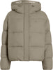 CALVIN KLEIN LOGO SHORT HOODED PUFFER Mont
