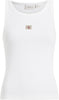 CALVIN KLEIN WOVEN LABEL RIB TANK TOP T-Shirt