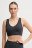 CALVIN KLEIN WASHED WOVEN LABEL RIB BRALET