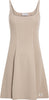 CALVIN KLEIN WOVEN LABEL SWEATER DRESS