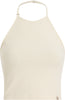 CALVIN KLEIN WAFFLE TEXTURE HALTERNECK CROP TOP