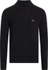 CALVIN KLEIN WOVEN LABEL ZIP THROUGH SWEATER Kazak
