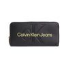 Calvin Klein Sculpted Mono Zip Around Mono Kadın Cüzdan