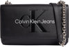 Calvin Klein Sculpted Ew Flap Conv25 Mono Kadın Omuz Çantası