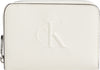 CALVIN KLEIN SCULPTED MED ZIP AROUND DEBOSS Cüzdan
