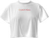 CALVIN KLEIN Kadın Beyaz T-Shirt LV00Q61201 100