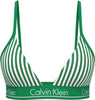 CALVIN KLEIN Kadın Yeşil-Beyaz Bikini Üstü LV00Q61208 4ZF