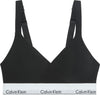 CALVIN KLEIN Kadın Marka Logolu Beyaz Elastik Bantlı Siyah Sütyen LV00QF8500 UB1