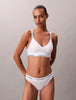 CALVIN KLEIN Kadın Marka Logolu Beyaz Elastik Bantlı Beyaz Sütyen LV00QF8504 100