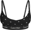 CALVIN KLEIN Kadın Siyah-Beyaz Logolu Sütyen LV00QF8504 PCS