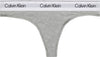 CALVIN KLEIN Kadın Marka Logolu Beyaz Elastik Bantlı Gri Külot LV00QF8518 P7A