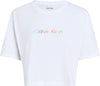 CALVIN KLEIN COTTON BOXY CROP PRIDE T-Shirt