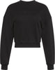 CALVIN KLEIN Kadın Marka Logo Baskılı Bisiklet Yaka Günlük Kullanıma Uygun Uzun Kollu Şık Görünüşlü Siyah Sweatshirt LV00QS7514 UB1