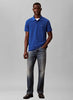 Calvin Klein Saks Mavi Erkek Polo Yaka T-Shirt