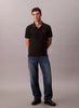 CALVIN KLEIN Erkek Siyah Polo Yaka T-Shirt LV040EM269 UB1