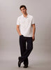 CALVIN KLEIN Erkek Beyaz Polo Yaka T-Shirt LV040EM269 YAD