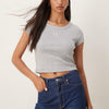 CALVIN KLEIN Kadın Gri T-Shirt LV047C200G P79