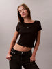 CALVIN KLEIN Kadın Siyah T-Shirt LV047C200G UB1
