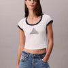 CALVIN KLEIN Kadın Krem T-Shirt LV047C258G YAS