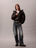 CALVIN KLEIN Kadın Marka Logolu Fermuar Ve Kapüşon Detaylı Şık Görünüşlü Kışlık Kullanıma Uygun Siyah Mont LV047D505G UB1
