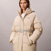 CALVIN KLEIN Kadın Marka Logolu Bel Kemerli Çift Fermuar Cepli Kahverengi1 Mont LV047D507G NSU