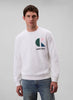 CALVIN KLEIN Erkek  Beyaz Sweatshirt LV04RC285G YAF