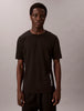 CALVIN KLEIN Erkek Marka Logolu Organik Pamuklu Günlük Kullanıma Uygun Siyah T-Shirt LVGMF5K106 UB1