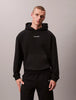 CALVIN KLEIN Erkek Marka Logolu Kapüşonlu Uzun Kollu Günlük Kullanıma Uygun Siyah Sweatshirt LVGMF5W302 UB1