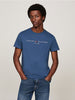 TOMMY HILFIGER Erkek Mavi T-Shirt MW0MW11797 DBZ